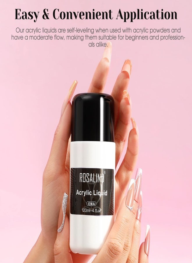 ROSALIND 120ml/4fl.Oz Monomer Acrylic Liquid Professional System Acrylic Monomer For Acrylic Powder Anti-Stick Acrylic Powder Extension Liquid Easy DIY - Image 4